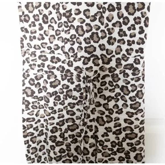 Monrow Anthropologie Leopard One Piece Jumper Size Medium